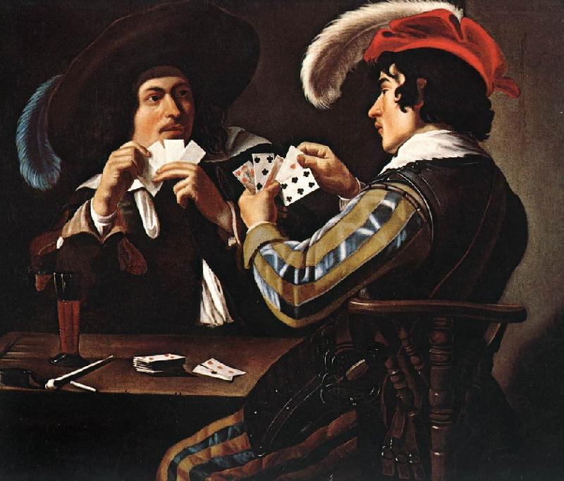 ROMBOUTS, Theodor The Card Players  at oil painting picture