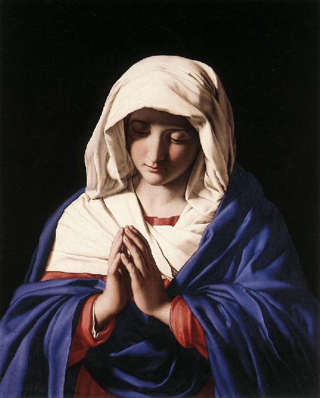 SASSOFERRATO The Virgin in Prayer a France oil painting art