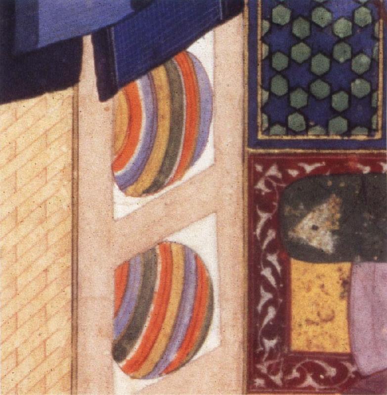 Bihzad Details from Caliph al Ma mun in his bath France oil painting art