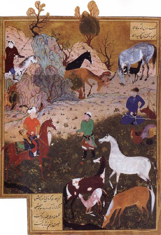 Bihzad King Darius and the Herdsman oil painting image