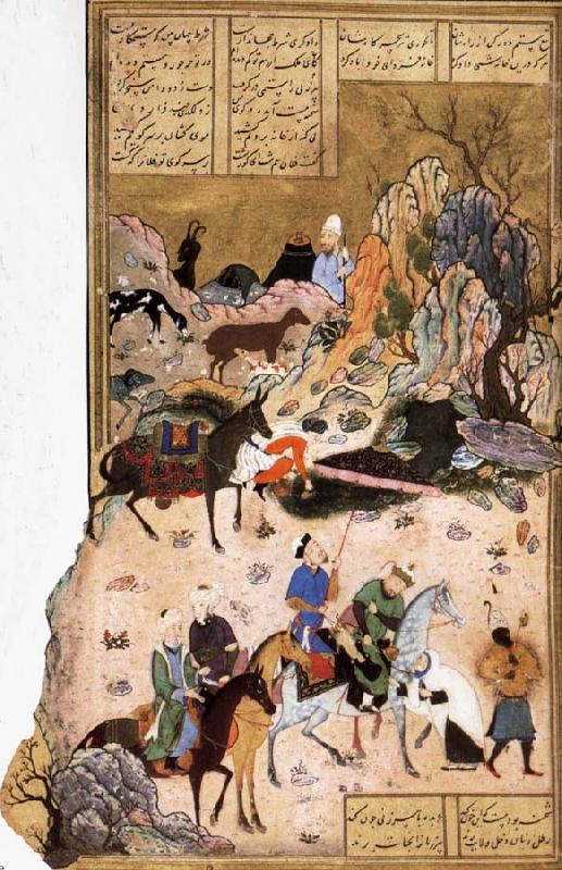 Bihzad Sultan Sanjar and the wildow oil painting image