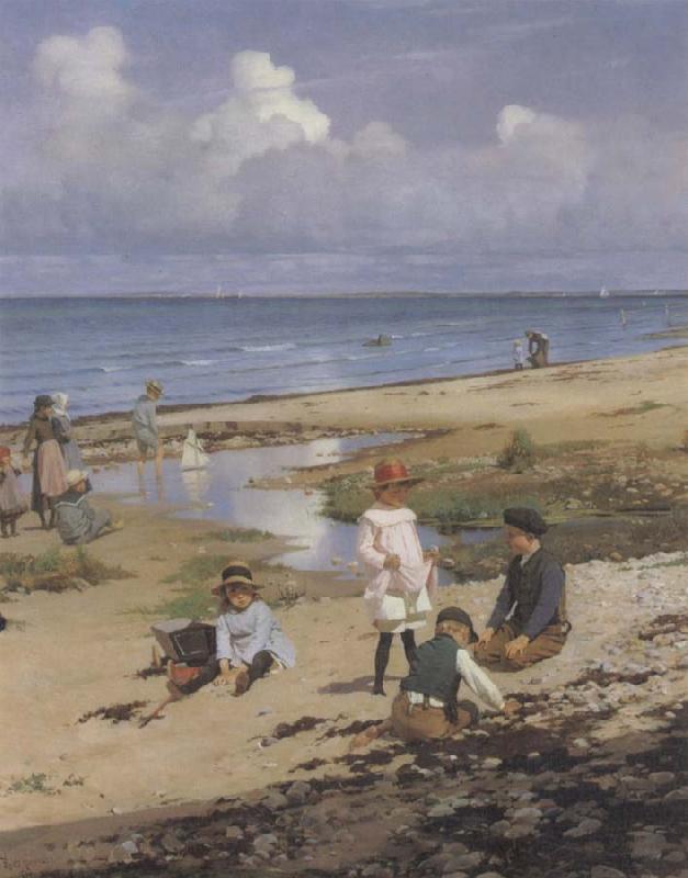 F.P.Henningsen A Summer-s Day France oil painting art