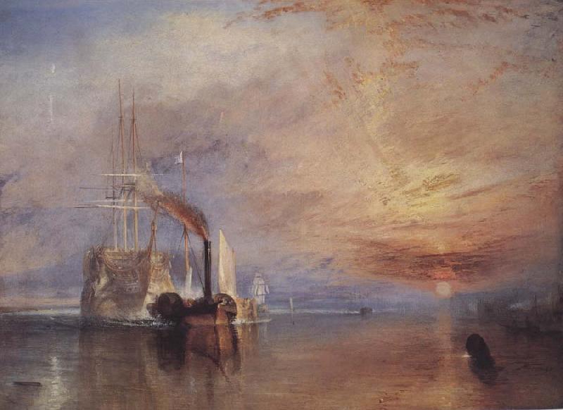J.M.W.Turner The Fighting Temeraire,Tugged to her Last Berth to be broken up France oil painting art