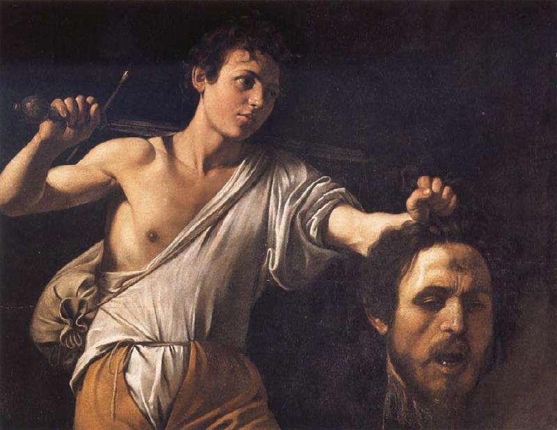 Caravaggio David with the head of Goliath oil painting picture