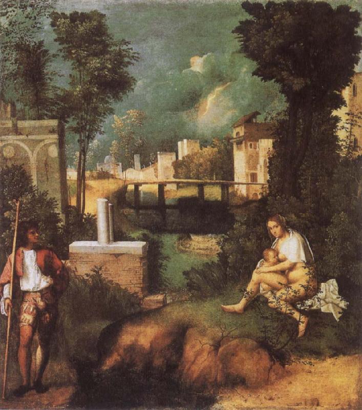 Giorgione The Tempest France oil painting art