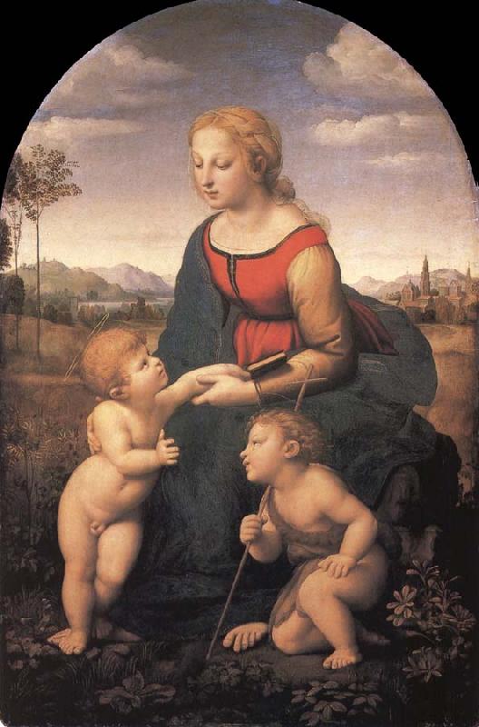 Raphael The Virgin and Child with the infant Saint John the Baptist France oil painting art
