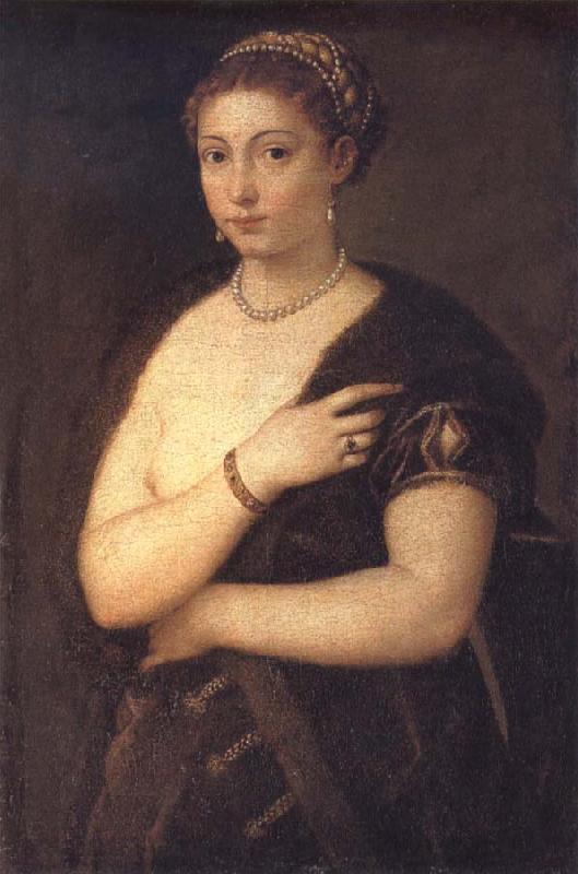 Titian The Girl in the Fur oil painting image