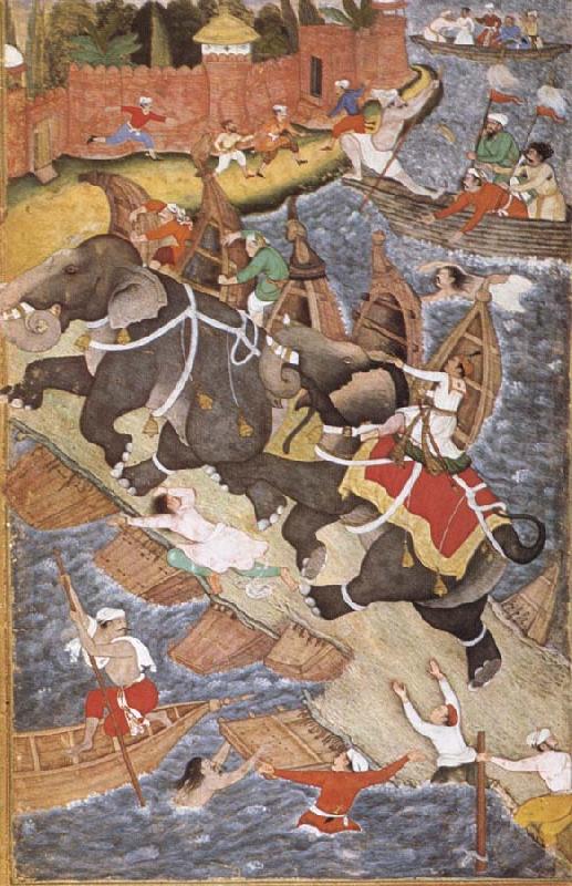 Basawan Akbar controls Rewarded Hawa oil painting picture