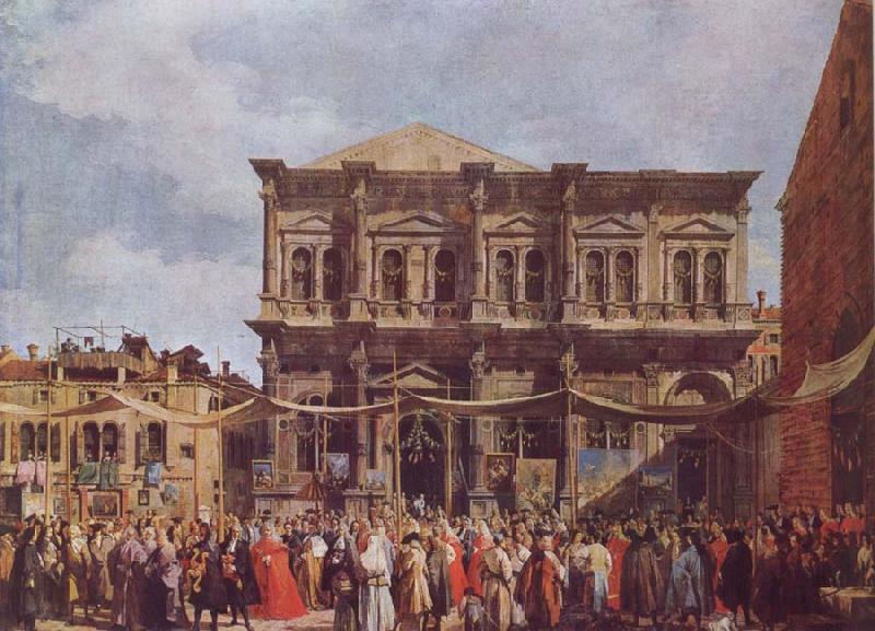Canaletto The Feast Day of St Roch France oil painting art