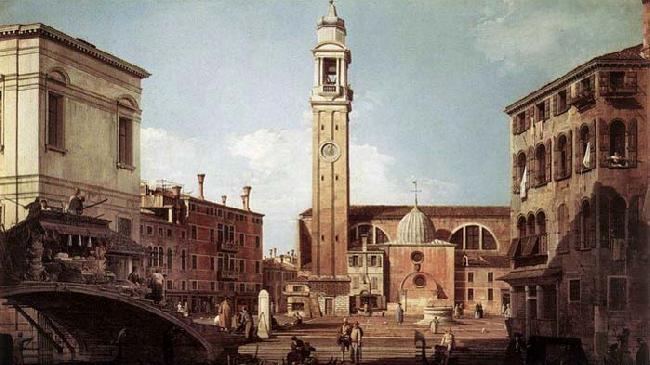 Canaletto View of Campo Santi Apostoli France oil painting art