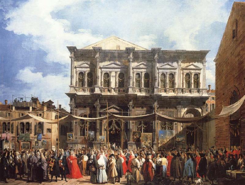 Canaletto Venice The Feast Day of Saitn Roch France oil painting art