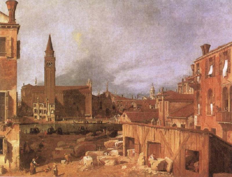 Canaletto Campo S.Vidal and Santa Maria della Carita France oil painting art