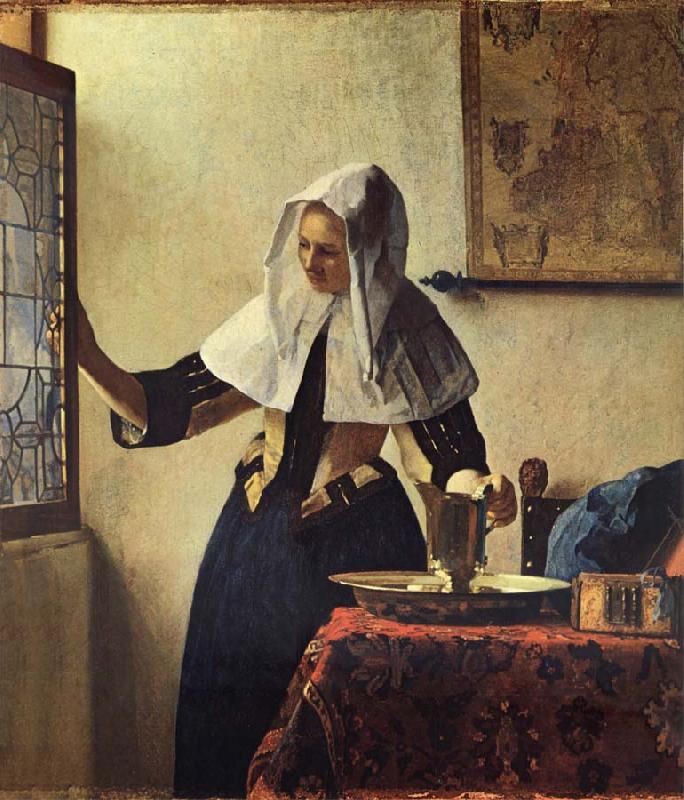 JanVermeer Woman with a Jug France oil painting art