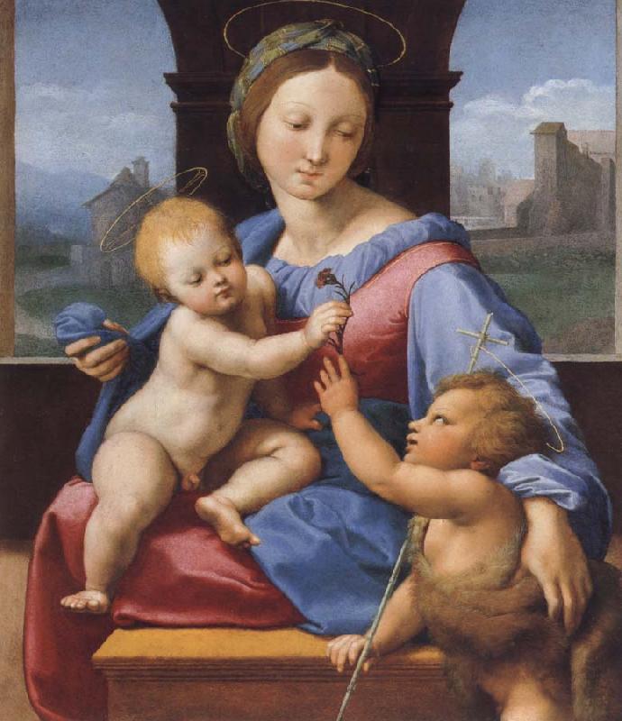 Raphael The Madonna and Child with teh Infant Baptist oil painting picture