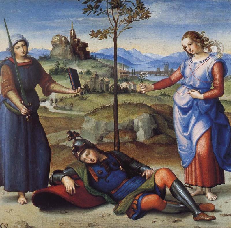 Raphael The Vision of a Knight France oil painting art