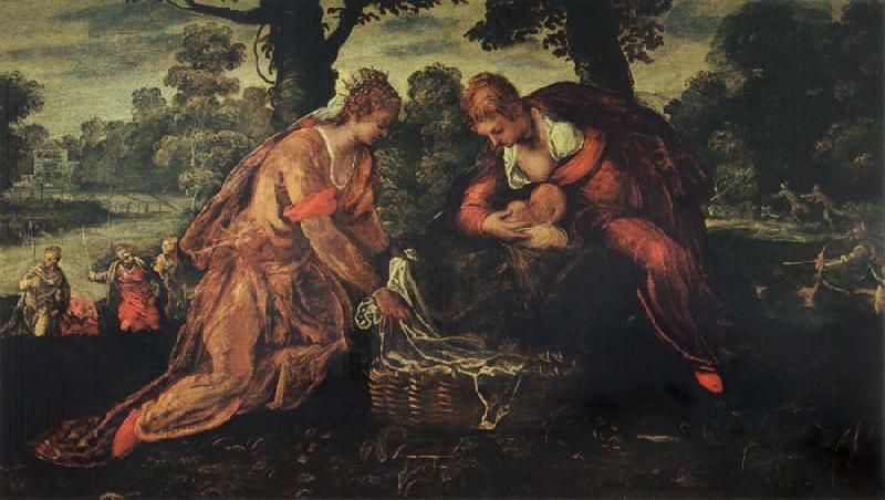 Tintoretto The Finding of Moses oil painting picture
