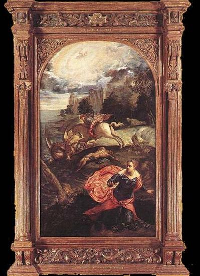Tintoretto St. George and the Dragon France oil painting art