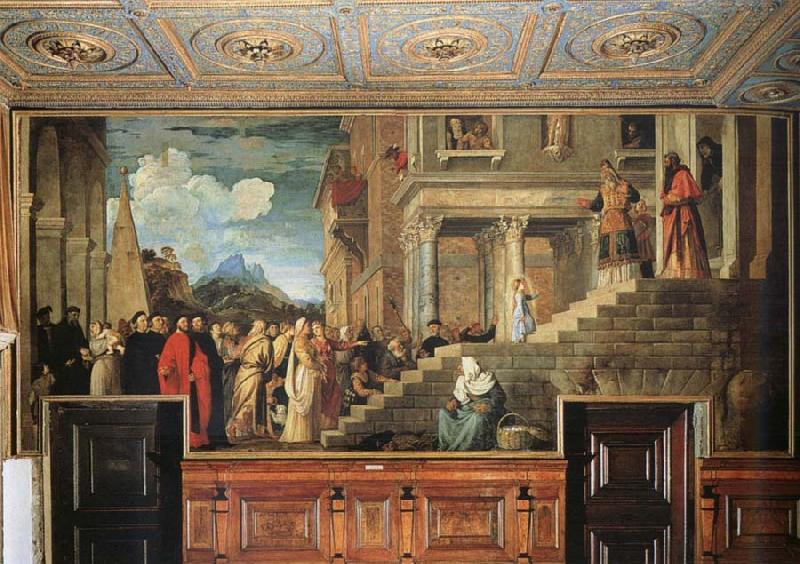 Titian Presentation of the Virgin at the Temple oil painting image
