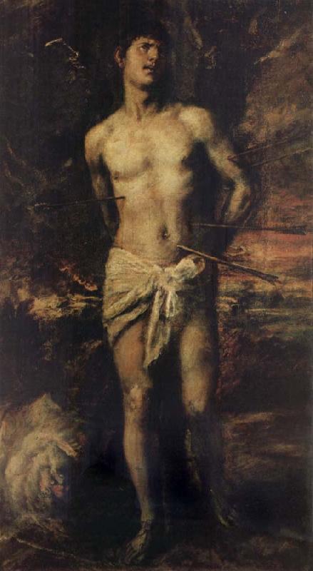 Titian St Sebastian France oil painting art