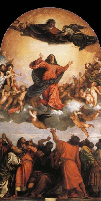 Titian The heaven speed of Maria oil painting image