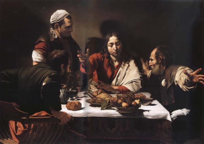 Caravaggio The meal in Emmaus oil painting picture