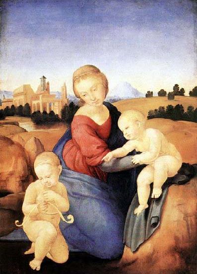 Raffaello Madonna and Child with the Infant St John oil painting image