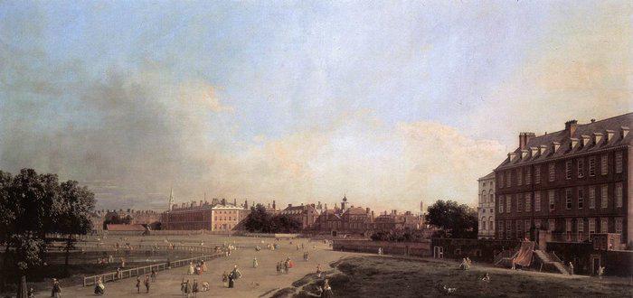 Canaletto the Old Horse Guards from St James-s Park oil painting image