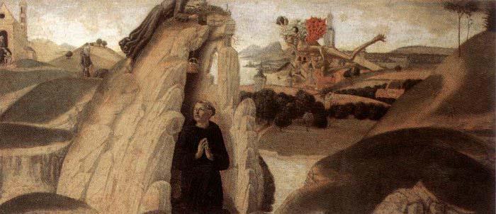 Neroccio Three Episodes from the Life of St Benedict oil painting picture