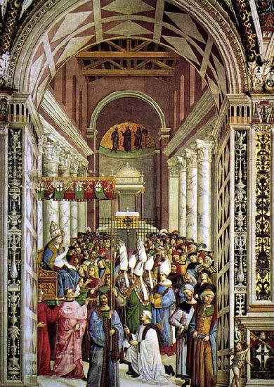 Pinturicchio Aeneas Piccolomini Crowned as Pope France oil painting art
