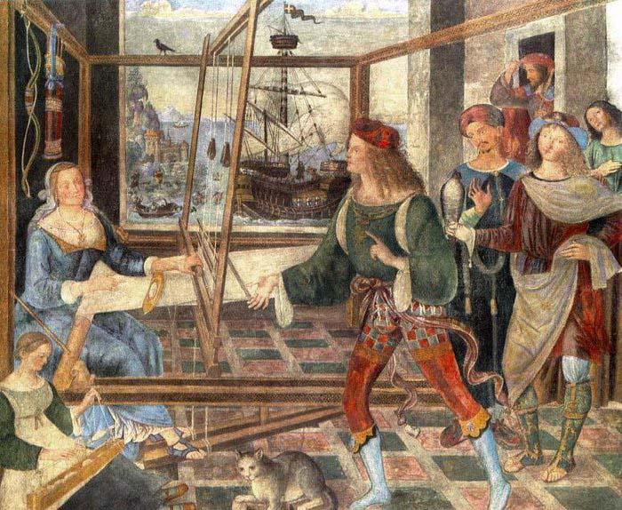 Pinturicchio The Return of Odysseus France oil painting art
