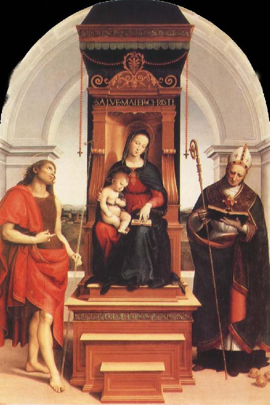 Raphael Virgin and Child with SS.John the Baptist and Nicholas France oil painting art