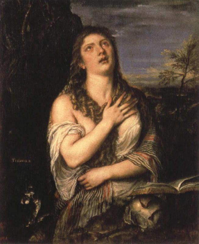 Titian The Penitent Magdalen oil painting image
