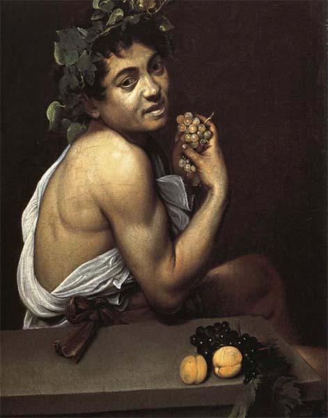 Caravaggio Self-Portrait as Bacchus France oil painting art