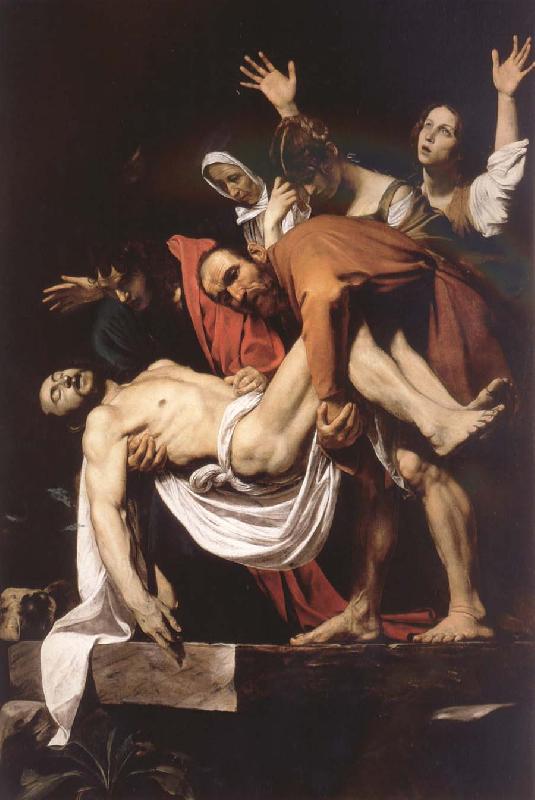 Caravaggio The entombment oil painting picture