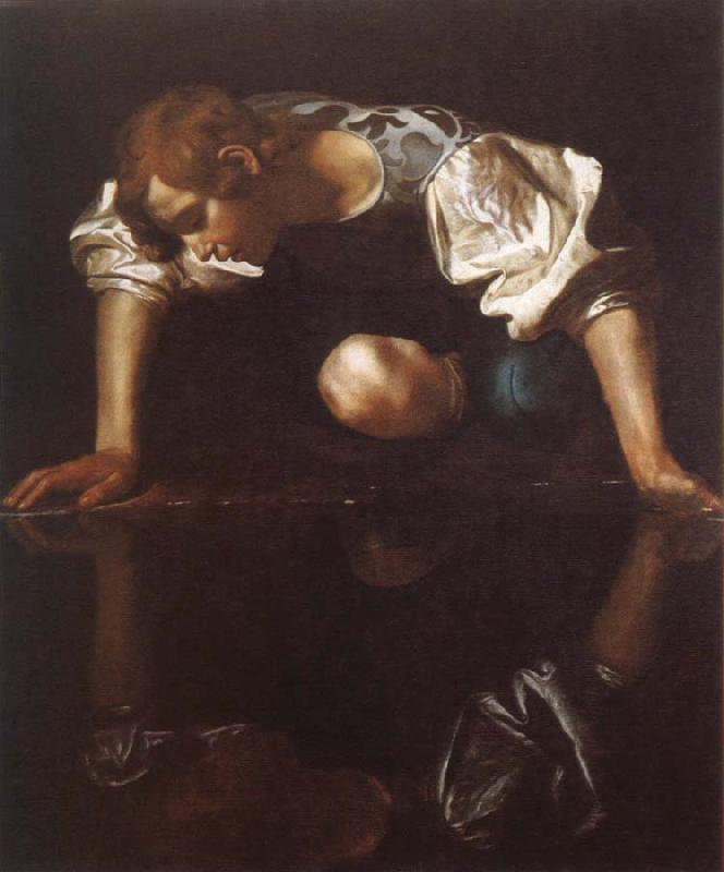Caravaggio narcissus oil painting picture