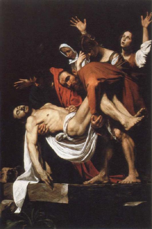 Caravaggio the entombment oil painting image