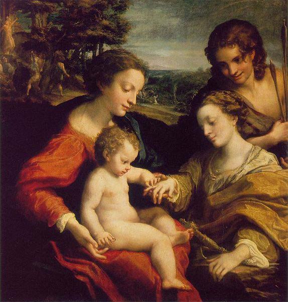 Correggio The Mystic Marriage of St. Catherine oil painting image