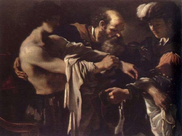 GUERCINO return of the prodigal son France oil painting art