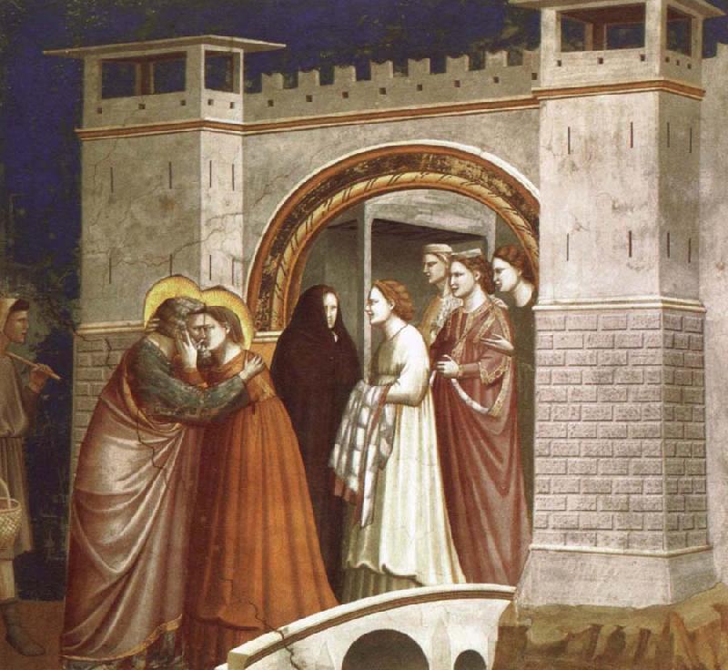 Giotto The Meeting at the Golden Gate France oil painting art