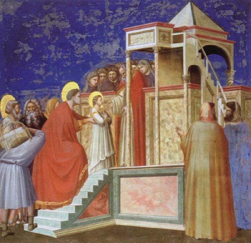Giotto Presentation of the VIrgin ar the Temple France oil painting art