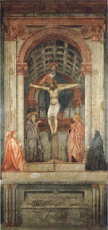MASACCIO Holy Trinity oil painting picture