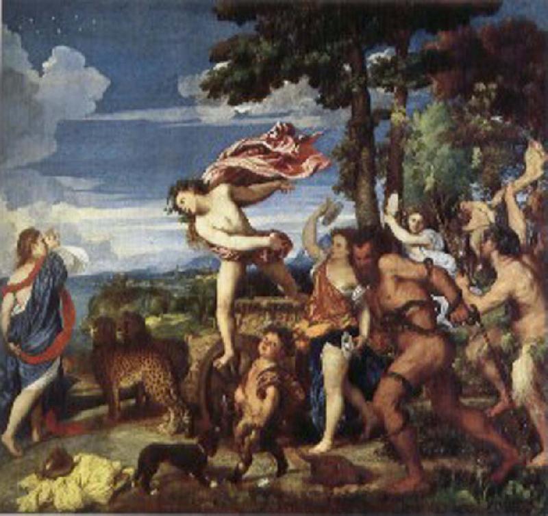 Titian Backus met with the Ariadne oil painting picture