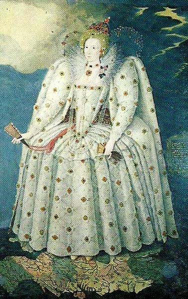 Anonymous queen elizabeth i France oil painting art