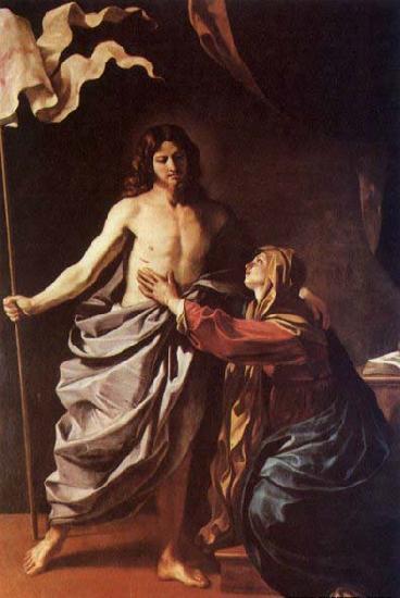 GUERCINO Apparition of Christ to the Virgin France oil painting art