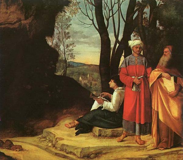 Giorgione The Three Philosophers oil painting image