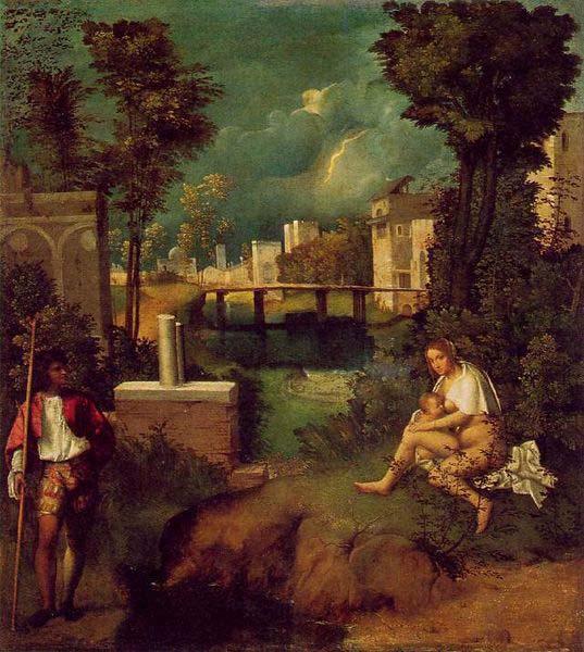 Giorgione The Tempest oil painting picture