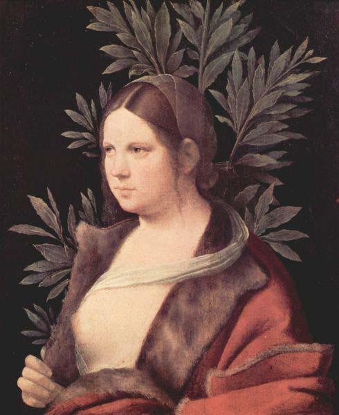 Giorgione Laura Kunsthistorisches Museum, Vienna oil painting image