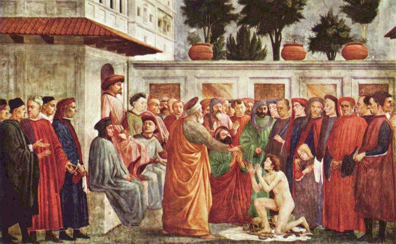 MASACCIO Resurrection of the Son of Theophilus France oil painting art