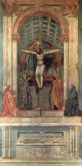 MASACCIO Holy Trinity, oil painting picture