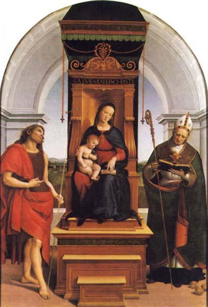 Raphael The Ansidei Altarpiece, oil painting image